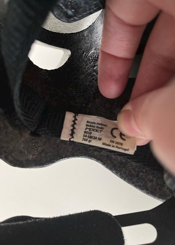 Mavi Siyah Bisiklet Kaskı Velcro Bantlı - Görsel 3