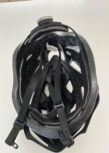 Mavi Siyah Bisiklet Kaskı Velcro Bantlı - Görsel 5