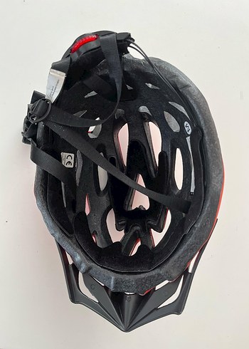 Kırmızı Biker Motosiklet Kaskı Velcro - Görsel 3