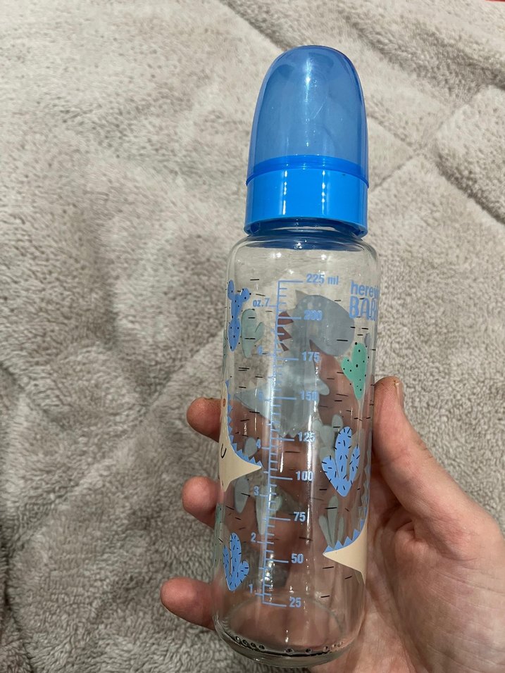 Herevin Bebek Cam Biberon Seti 250ml & 125ml - Görsel 3