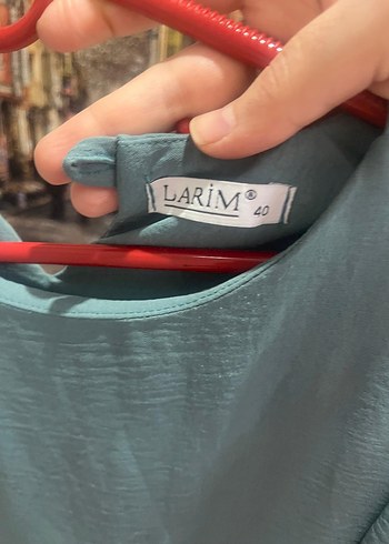 Turkuaz Uzun Kollu Kemerli Kadın Elbise - Görsel 5