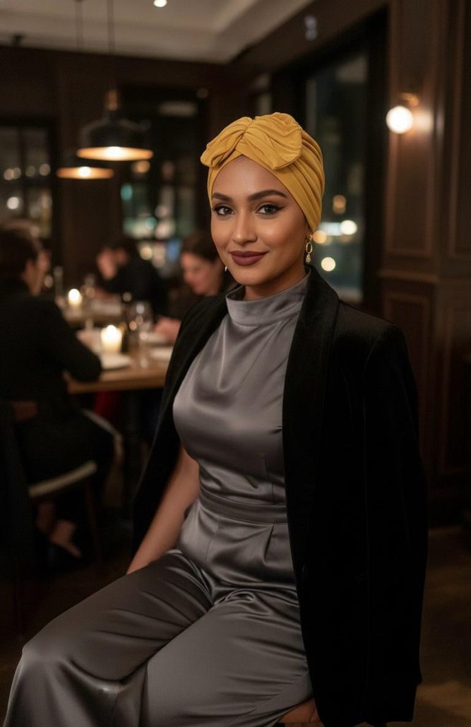 Camel Renkli Pamuklu Bohem Drapeli Kadın Bone - Görsel 2