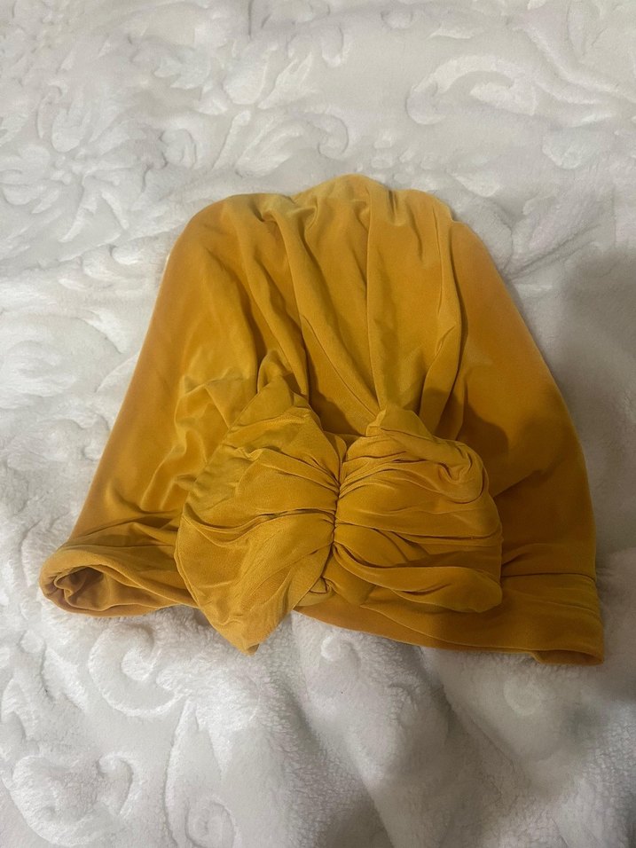 Camel Renkli Pamuklu Bohem Drapeli Kadın Bone - Görsel 5