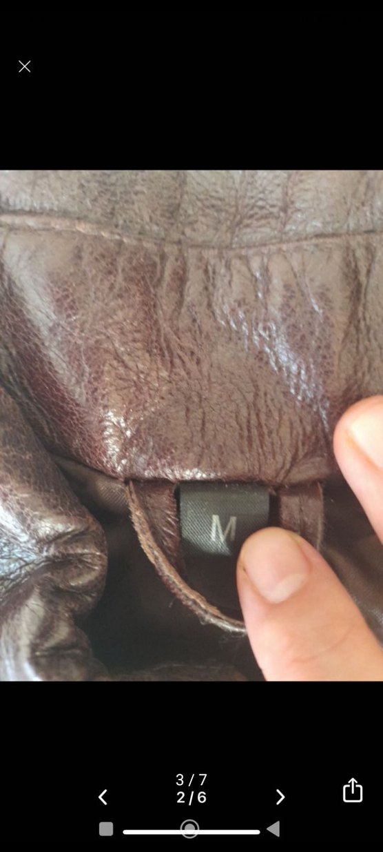 Kahverengi Deri Biker Ceket - Görsel 3