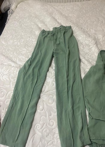 Kadın Haki Uzun Kollu Minimalist Takım - Görsel 5