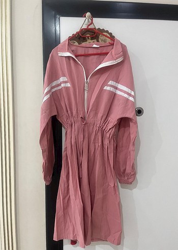 Pembe Bağcıklı Uzun Kollu Kadın Tunik - Görsel 2