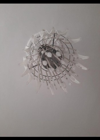 Beyaz Kristal Sarkıt Avize - Görsel 2