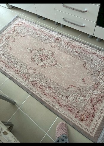 Beden Bej ve Gri Desenli Klasik Halı