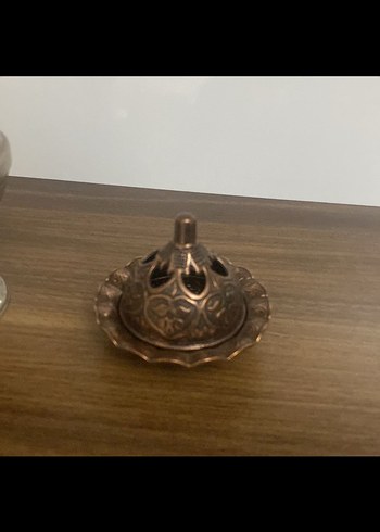 Beden Bakır lokumluk ve Gülsuyu şişesi