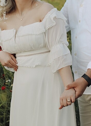 40 Beden Dış çekim nikah elbisesi
