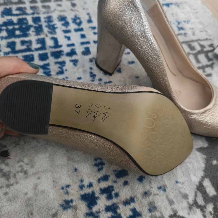 Bej Topuklu Kadın Ayakkabı - Görsel 2