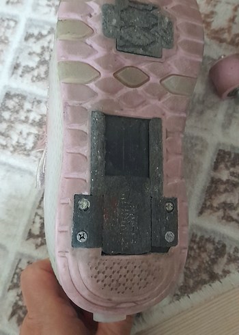 33 Beden çeşitli Renk Pembe sim Desenli paten Kız Spor Ayakkabı