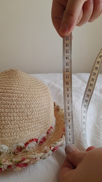 1-2 Yaş, 19 cm Beden Çocuk hasır sapka