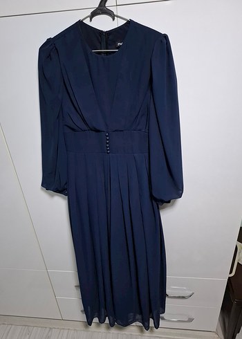 şifon tesettür elbise - Görsel 9