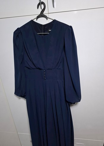 şifon tesettür elbise - Görsel 8