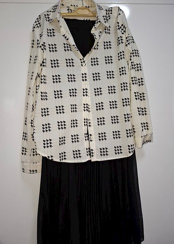 Siyah Pilili Uzun Kadın Etek - Görsel 9