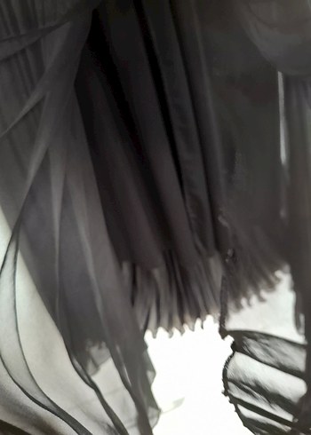 Siyah Pilili Uzun Kadın Etek - Görsel 6