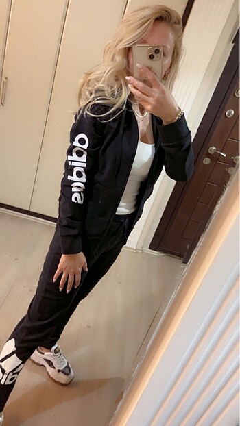 xs Beden siyah Renk Orijinal Adidas eşofman takımı