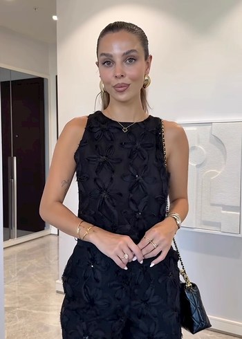 Siyah dantelli  Kadın takım Sinem kıvanç - Görsel 2