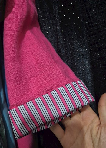 Kadın Pembe Uzun Kesim Blazer Takım - Görsel 4