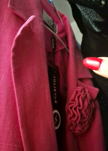 Kadın Pembe Uzun Kesim Blazer Takım - Görsel 7