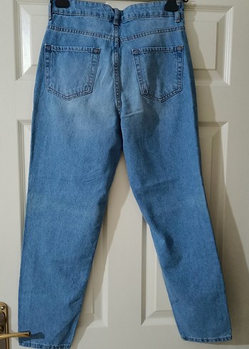 Mavi Yırtık Detaylı Denim Pantolon - Görsel 5