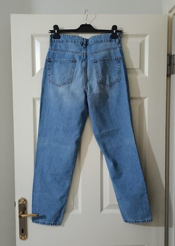 Mavi Yırtık Detaylı Denim Pantolon - Görsel 4