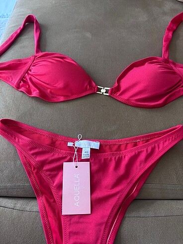 40 Beden kırmızı Renk aquella bikini takımı