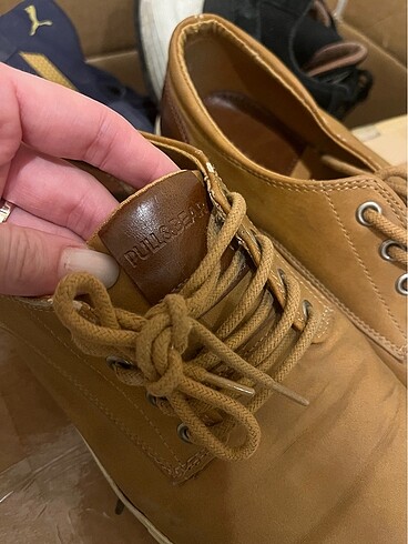 42 Beden camel Renk Pull and bear süet ayakkabı