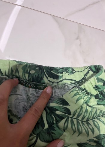 Erkek Çocuk Pastel Yeşil Desenli Şort - Görsel 3