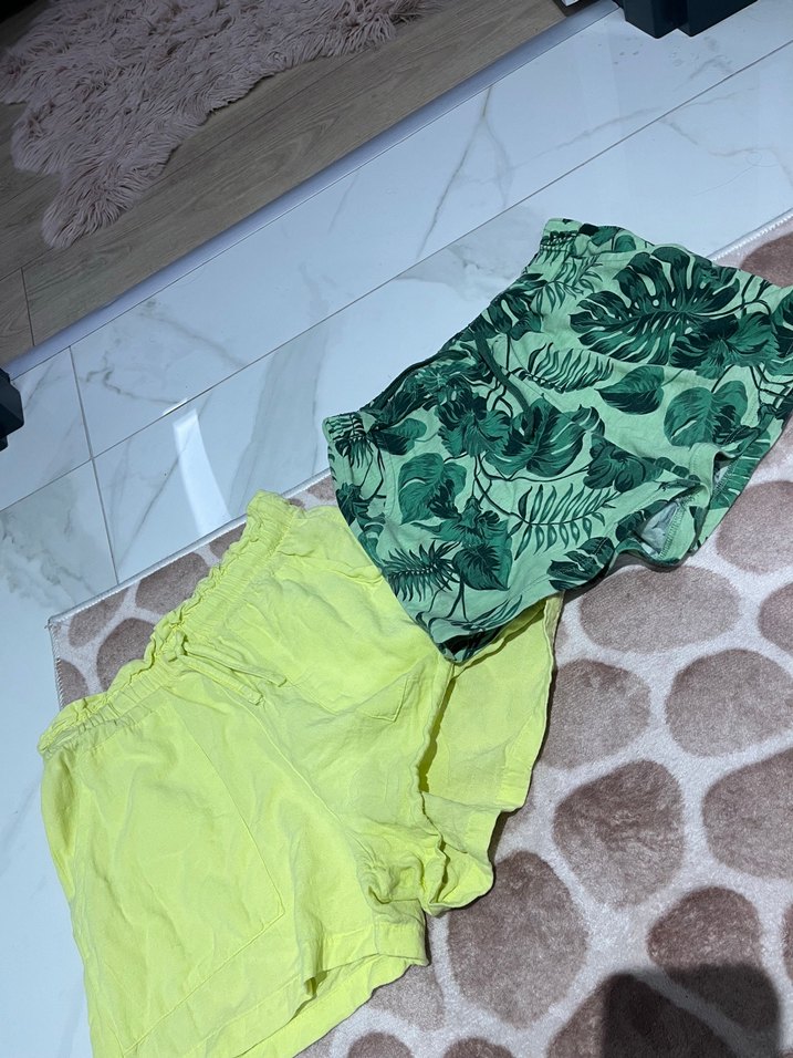 Erkek Çocuk Pastel Yeşil Desenli Şort - Görsel 2