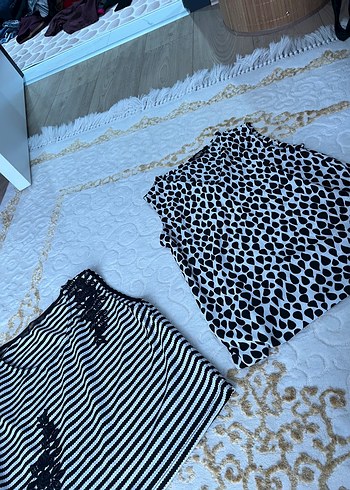 Dantel Detaylı Zebra Desenli Mini Hamile Eteği - Görsel 6