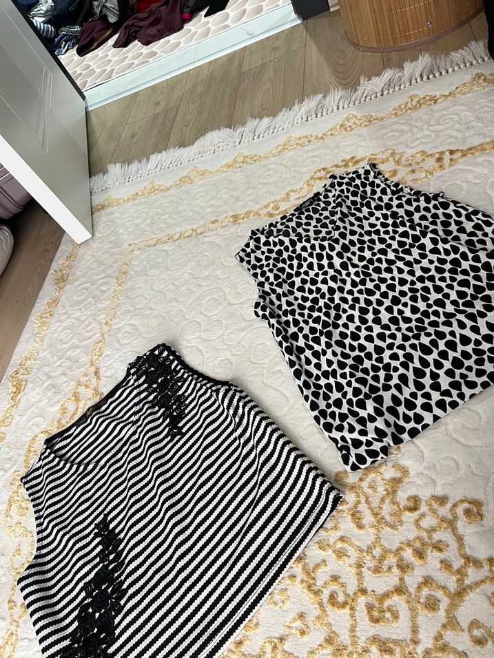 Dantel Detaylı Zebra Desenli Mini Hamile Eteği - Görsel 2