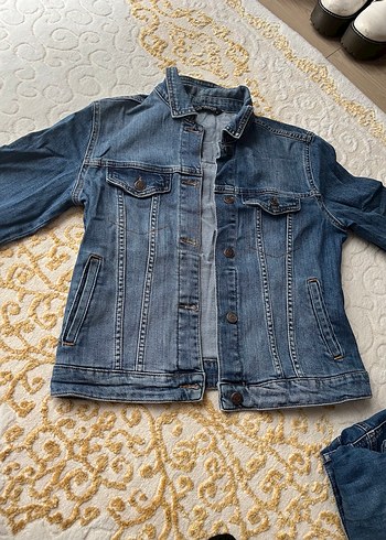 LC Waikiki Düğmeli Mavi Kadın Denim Ceket