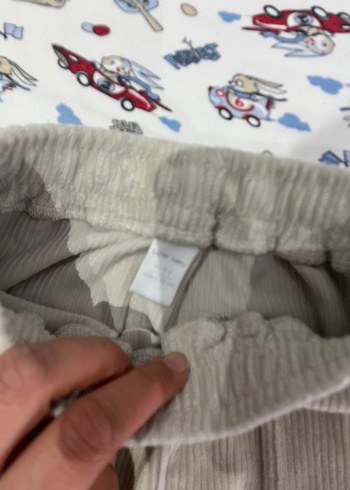 5 Yaş Beden gri Renk Uzun Kollu Pamuklu Bebek Takımı
