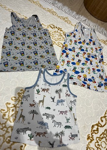 Çocuklar için Desenli Atlet Seti - Görsel 2