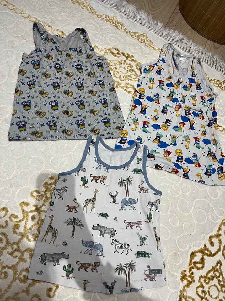 Çocuklar için Desenli Atlet Seti - Görsel 3