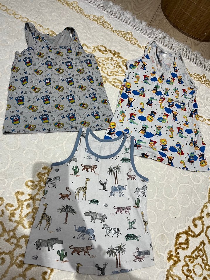 Çocuklar için Desenli Atlet Seti - Görsel 2