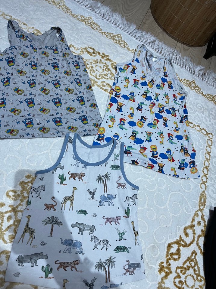 Çocuklar için Desenli Atlet Seti - Görsel 4