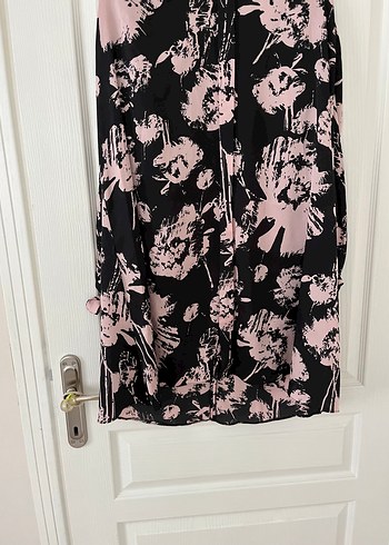 Uzun Bağlamalı Desenli Hamile Etek - Görsel 7