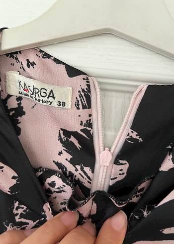 Uzun Bağlamalı Desenli Hamile Etek - Görsel 5