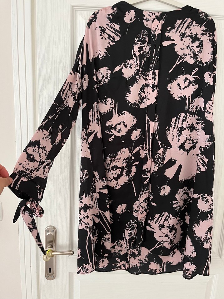 Uzun Bağlamalı Desenli Hamile Etek - Görsel 2