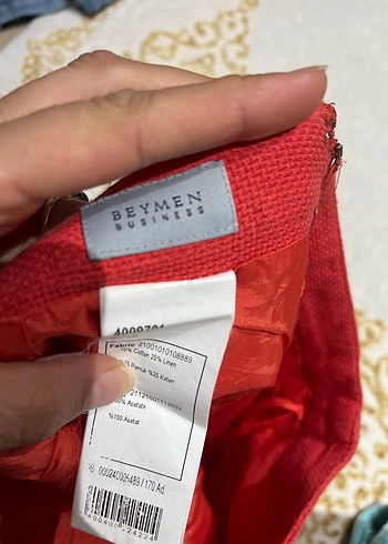 Kırmızı Midi Hamile Etek - Görsel 6