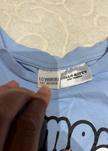 Mavi Kız Çocuk Denim Tişört - Görsel 4