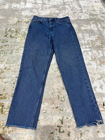 m Beden siyah Renk Koton mom jean pantolon