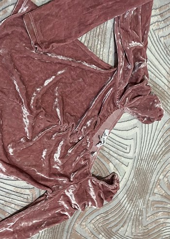 m Beden bordo Renk Bordo Drapeli Uzun Kollu Hamile Bluzu