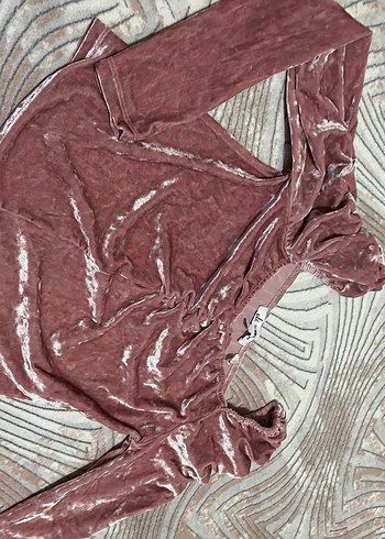 Bordo Drapeli Uzun Kollu Hamile Bluzu