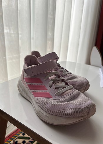 Kız Çocuk Pembe Cırt Cırtlı Sneakers - Görsel 2