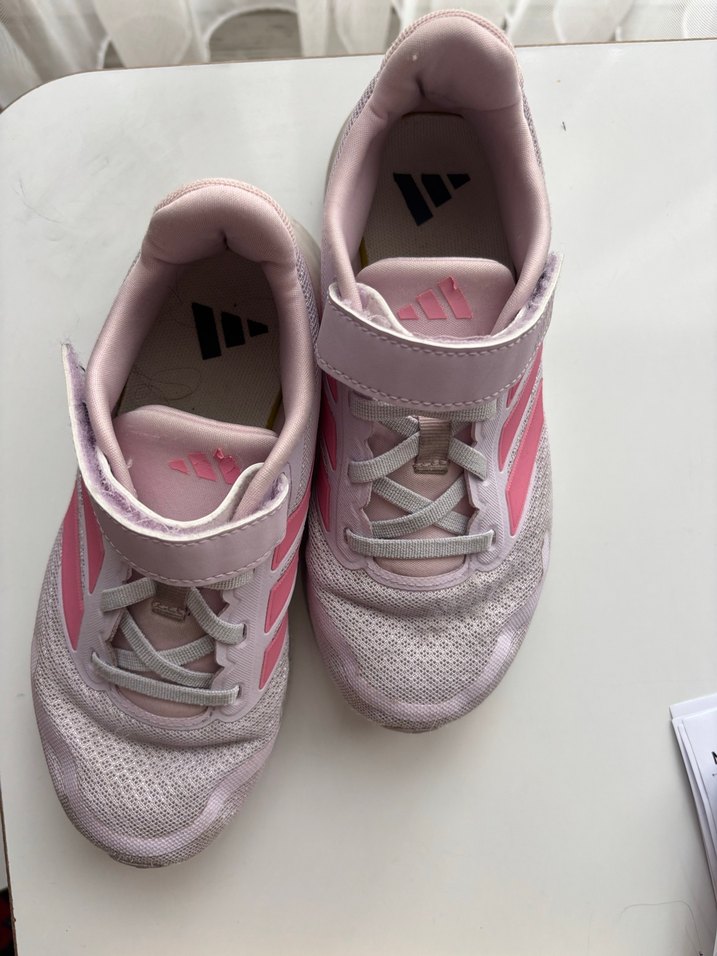 Kız Çocuk Pembe Cırt Cırtlı Sneakers - Görsel 3