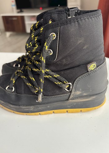 Siyah Kadın Kemerli Dolgu Topuk Bot - Görsel 3